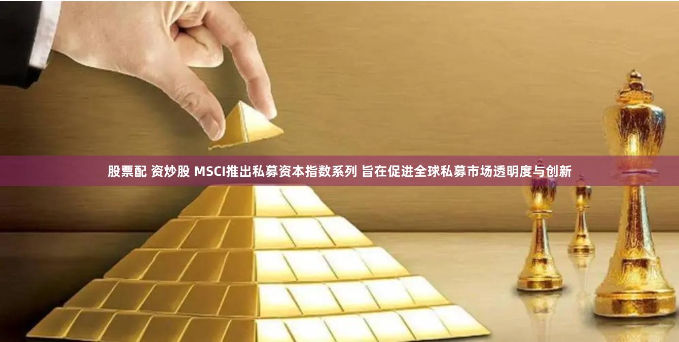 股票配 资炒股 MSCI推出私募资本指数系列 旨在促进全球私募市场透明度与创新